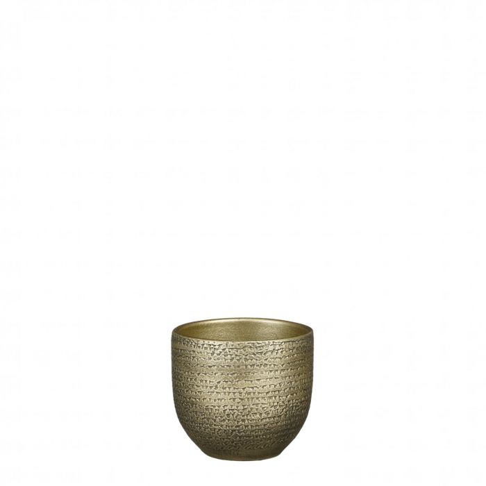 Carrie pot round gold metallic - h12xd14cm
 image